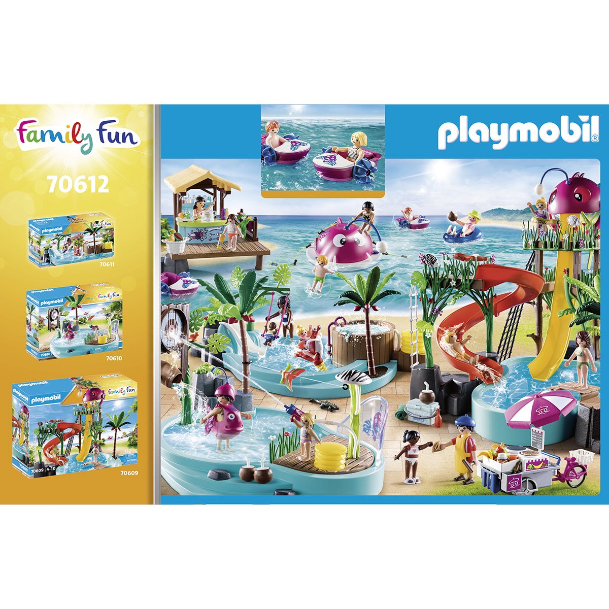 Le Parc Aquatique Parc Aquatique Family Fun PLAYMOBIL 70612 Bar Flottant et vacanciers Family Fun