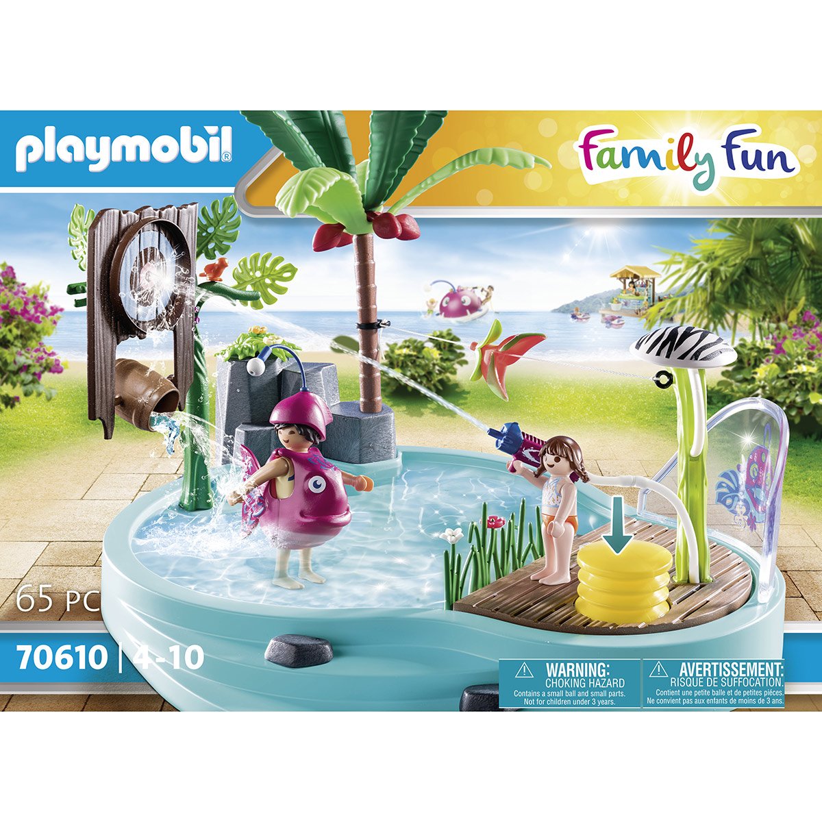 Piscine avec jet d'eau Playmobil Family Fun 70610 - La Grande Récré