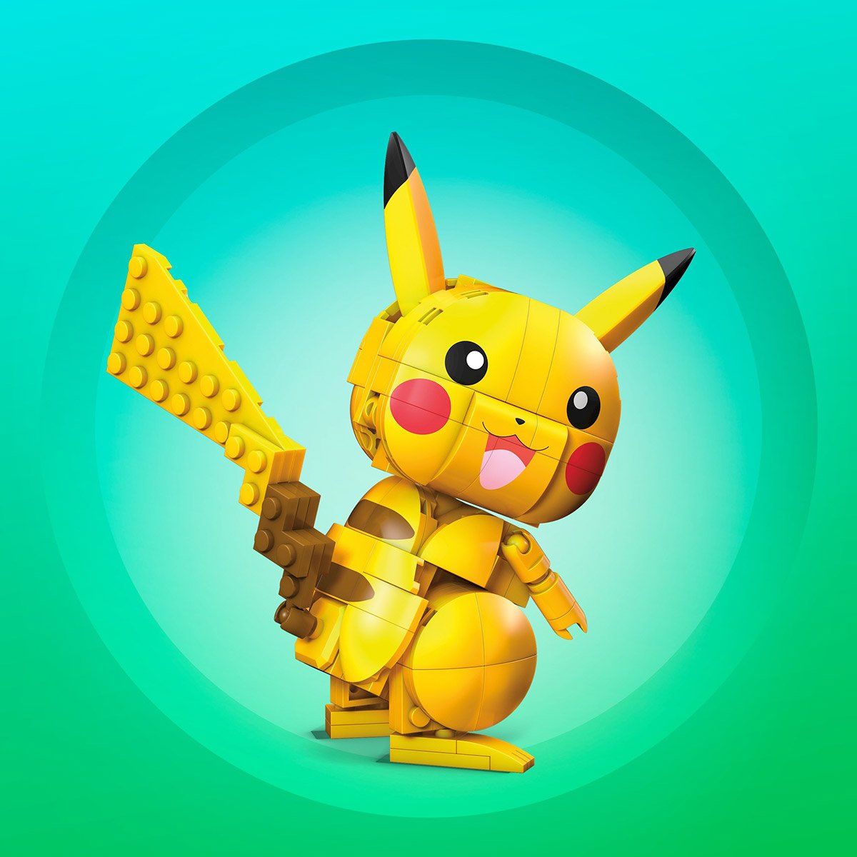 MEGA Pokémon Figurine Action Pikachu 12 cm, Jeu De Briques De Construction  Pour Enfants Et Adultes, Modèle Pokémon À Collectionner Avec 211 Pièces