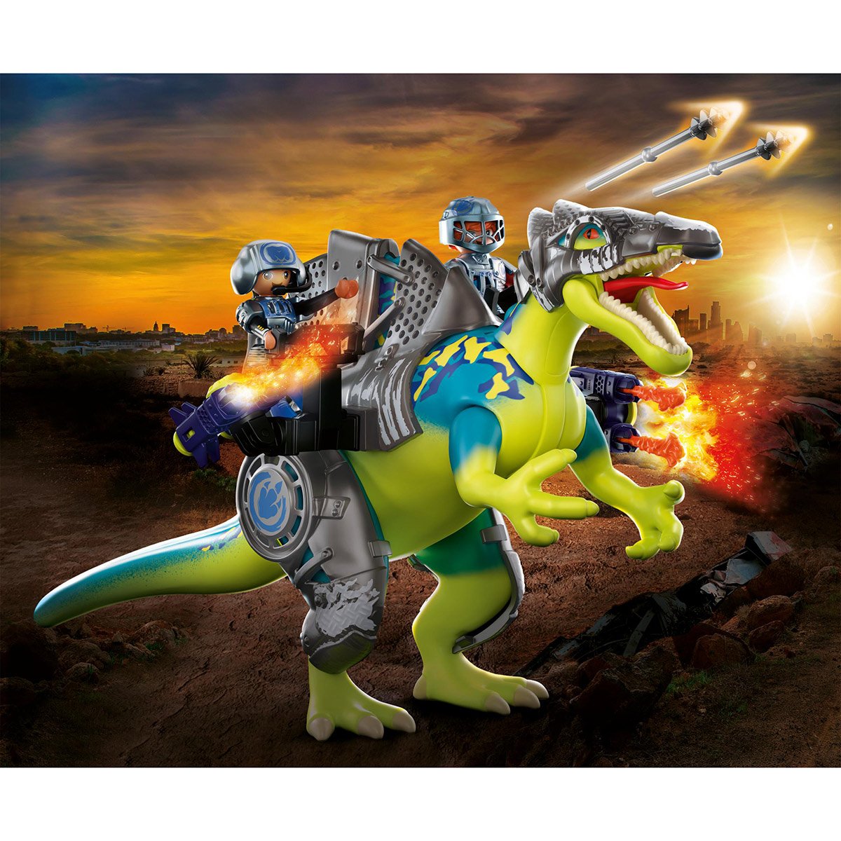 Tricératops et soldats Playmobil Dino Rise 71262 - La Grande Récré
