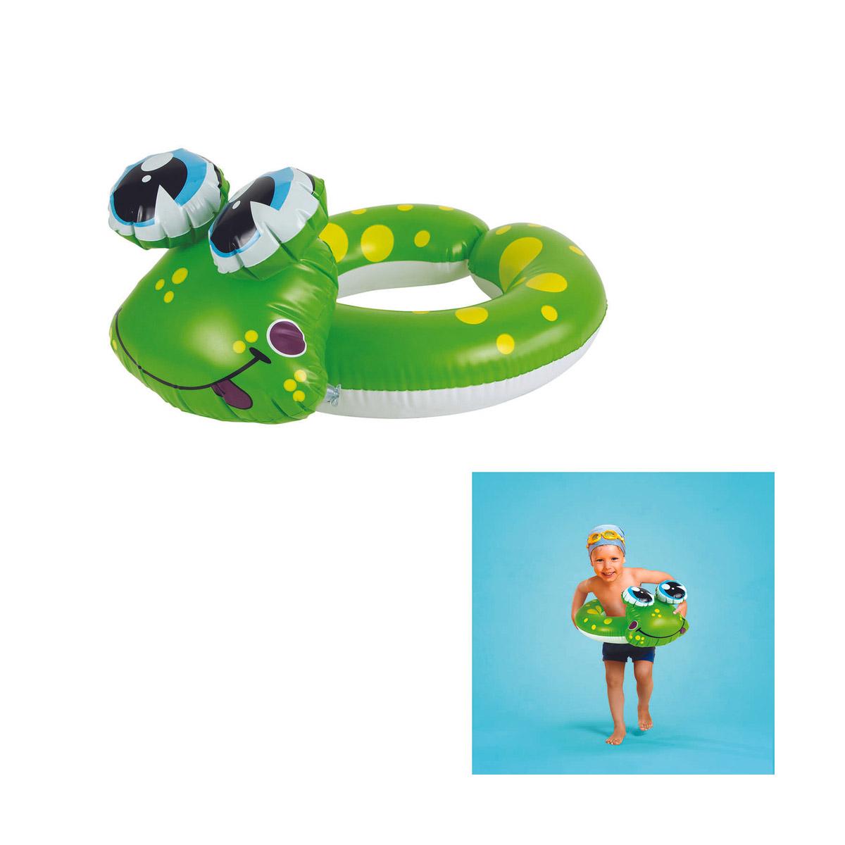 Bouee Gonflable Grenouille Pour Enfant 60 X 50 Cm Jeux D Eau Et De Plage La Grande Recre