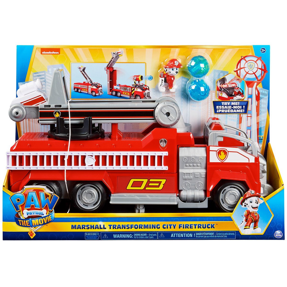 Tente de jeu pop-up camion de pompier de Marcus - Pat' Patrouille - Rouge -  Garçon 807468