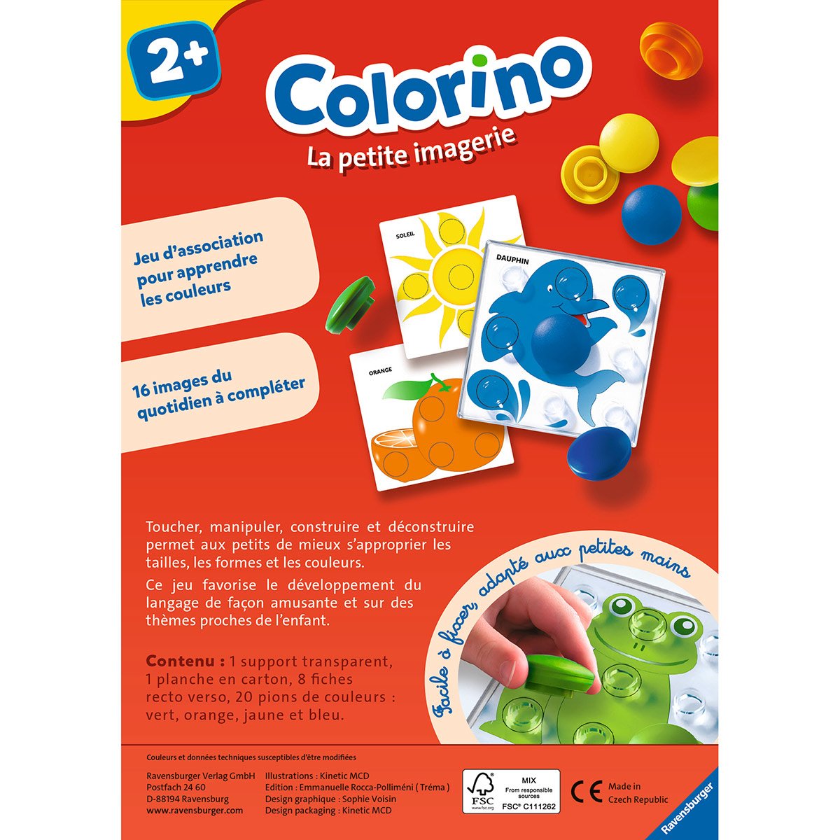 COLORINO - Mon 1° jeu des couleurs - Ravensburger - Dès 2 ans