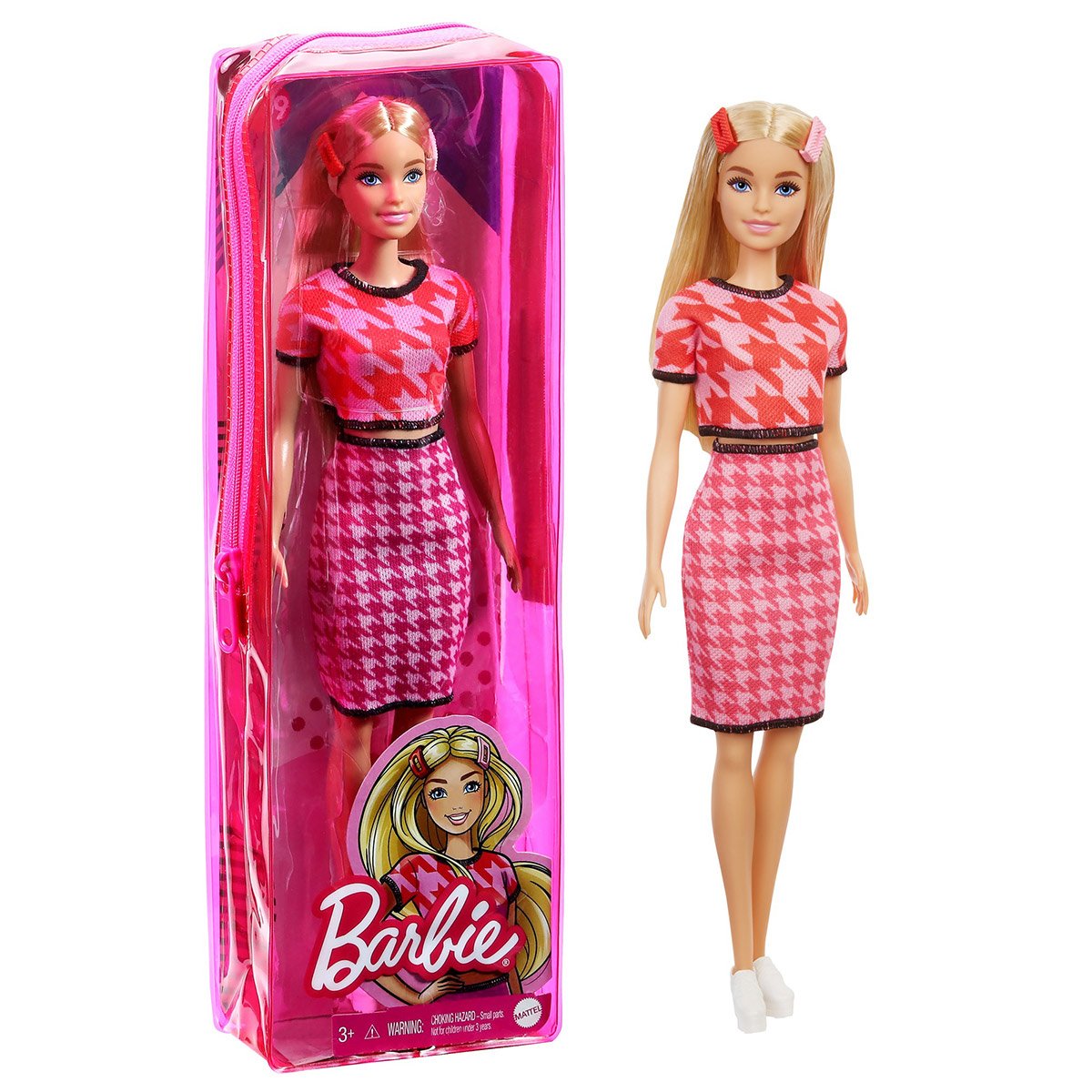 Barbie - Poupée Fashionista #169 ensemble rose
