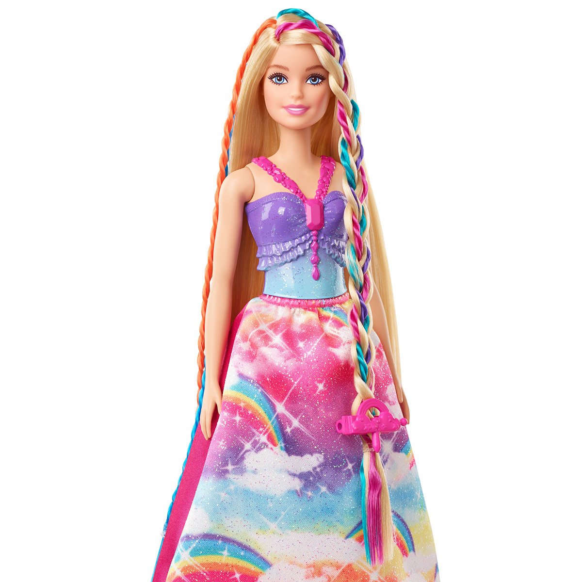 Coffret Barbie Royal Tresses Magiques Avec Poupée Mannequin Inclue HNJ06 –