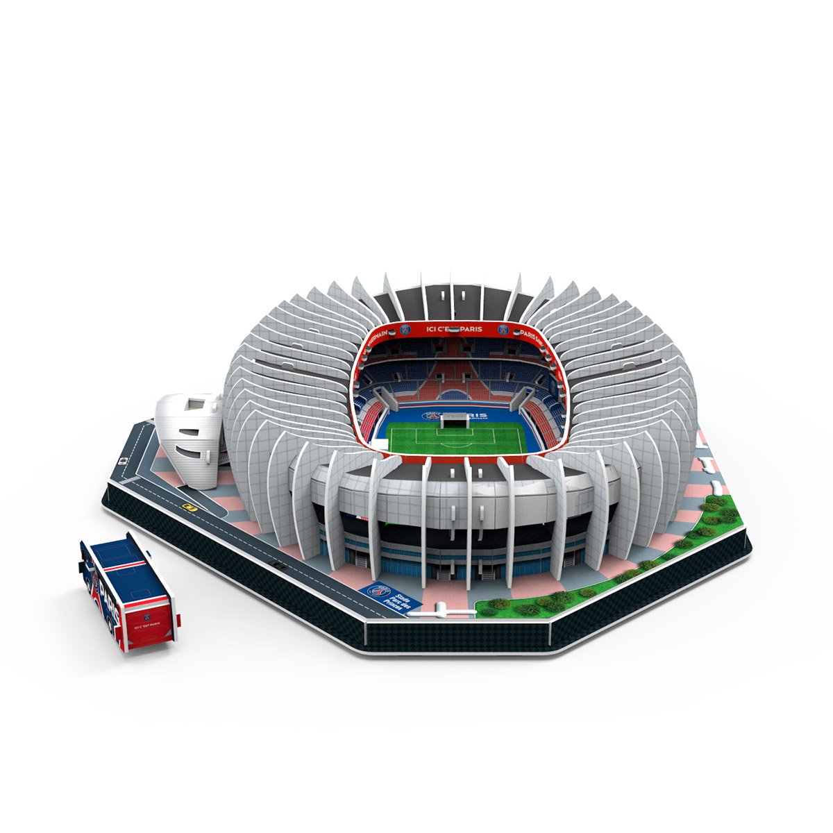 Maquette 3D en Métal - modélisme - stade de football