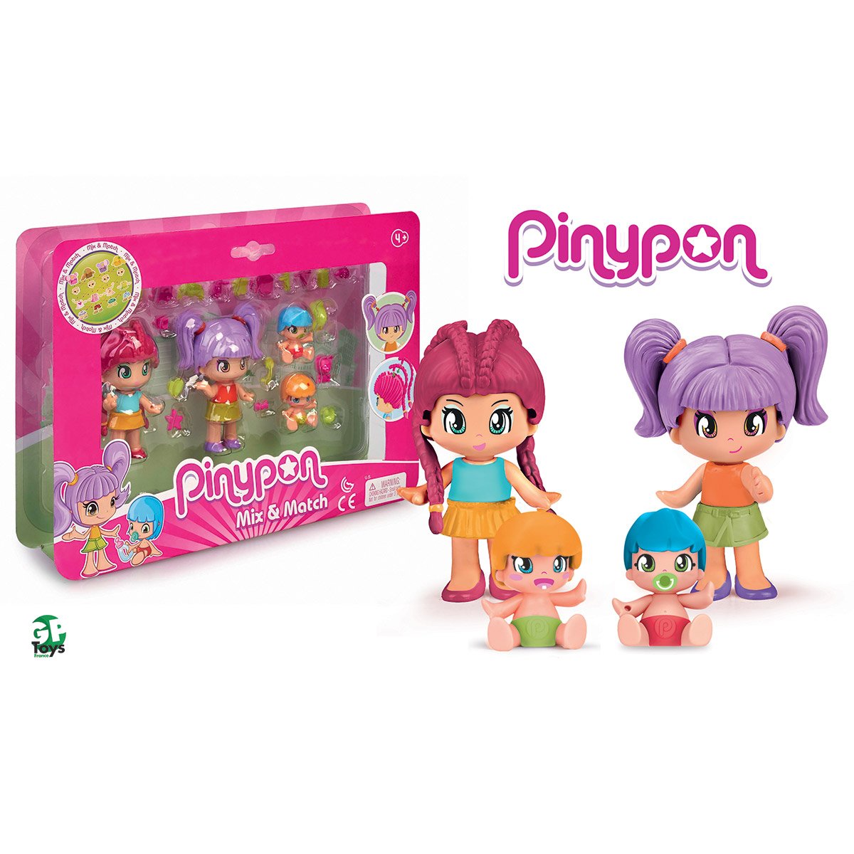 Figurine de jeu Pinypon enfants et bébés