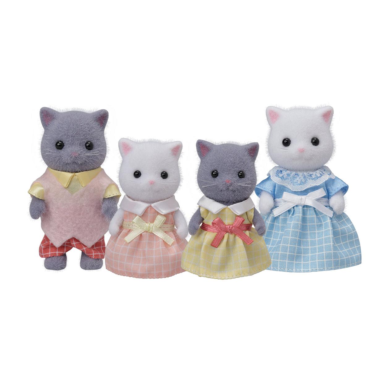 La Famille Chat Persan Sylvanian Families 5455 Vehicules Et Figurines La Grande Recre