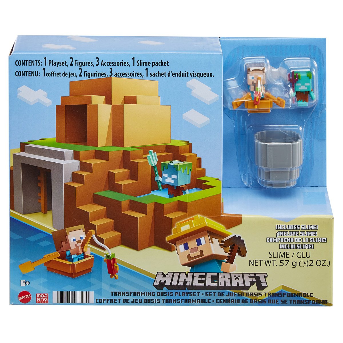 Minecraft - Coffret Oasis transformable + Figurines