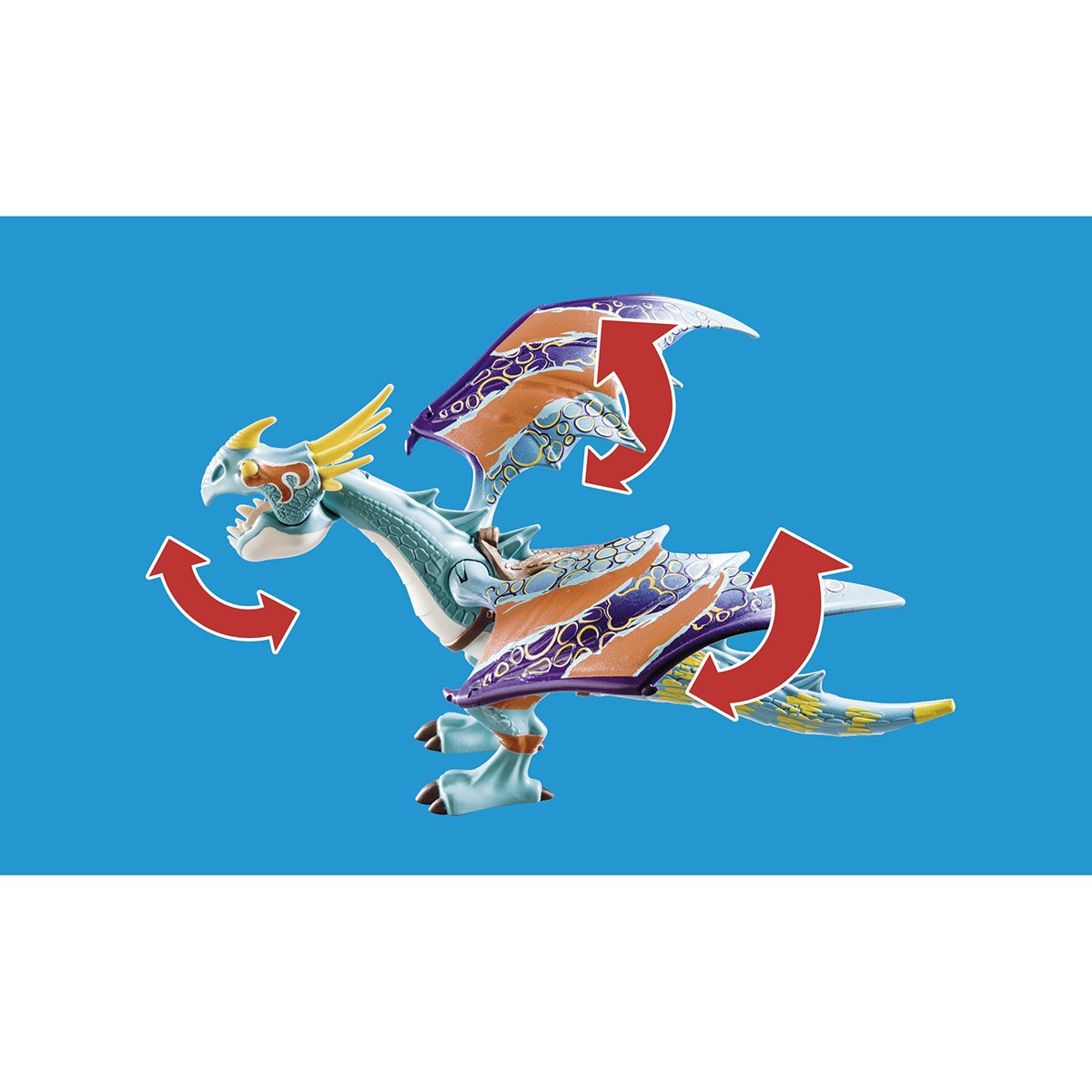 PLAYMOBIL - Dragon Racing: Krokmou et Harold - Voiture et figurine