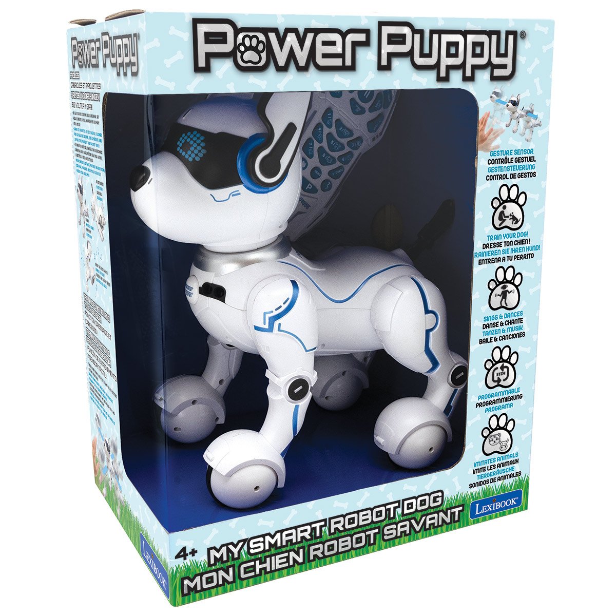 Robot chien interactif - LANSAY - DOG-E - Blanc - Pour enfant à partir de 6  ans - Batterie