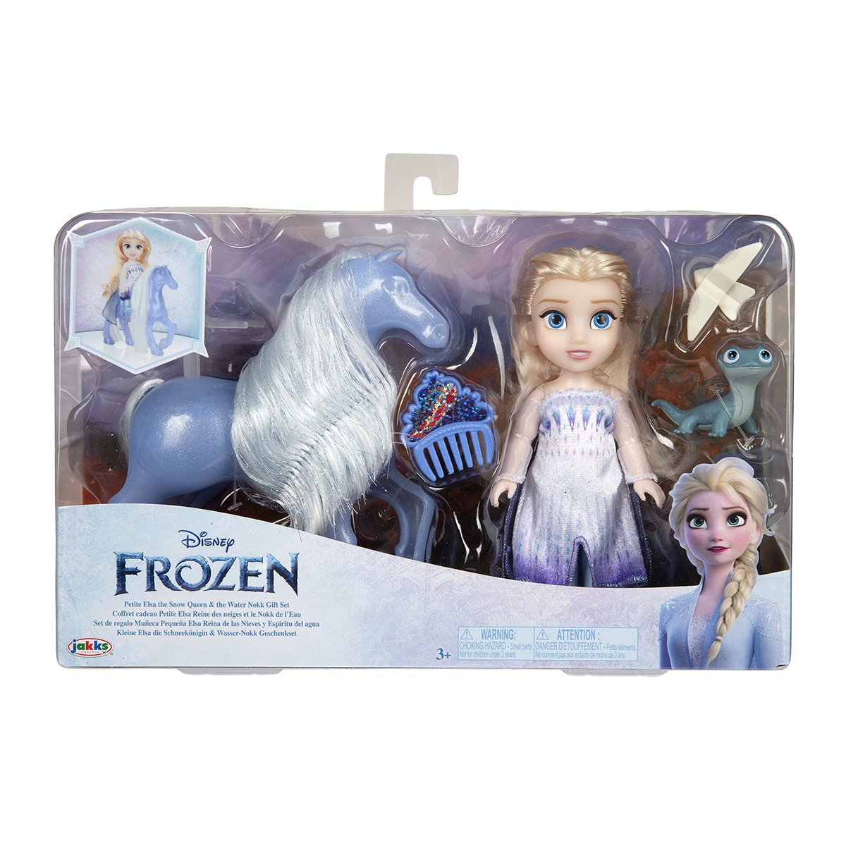 La Reine des Neiges : mini poupée Elsa et son cheval Nokk - La Grande Récré