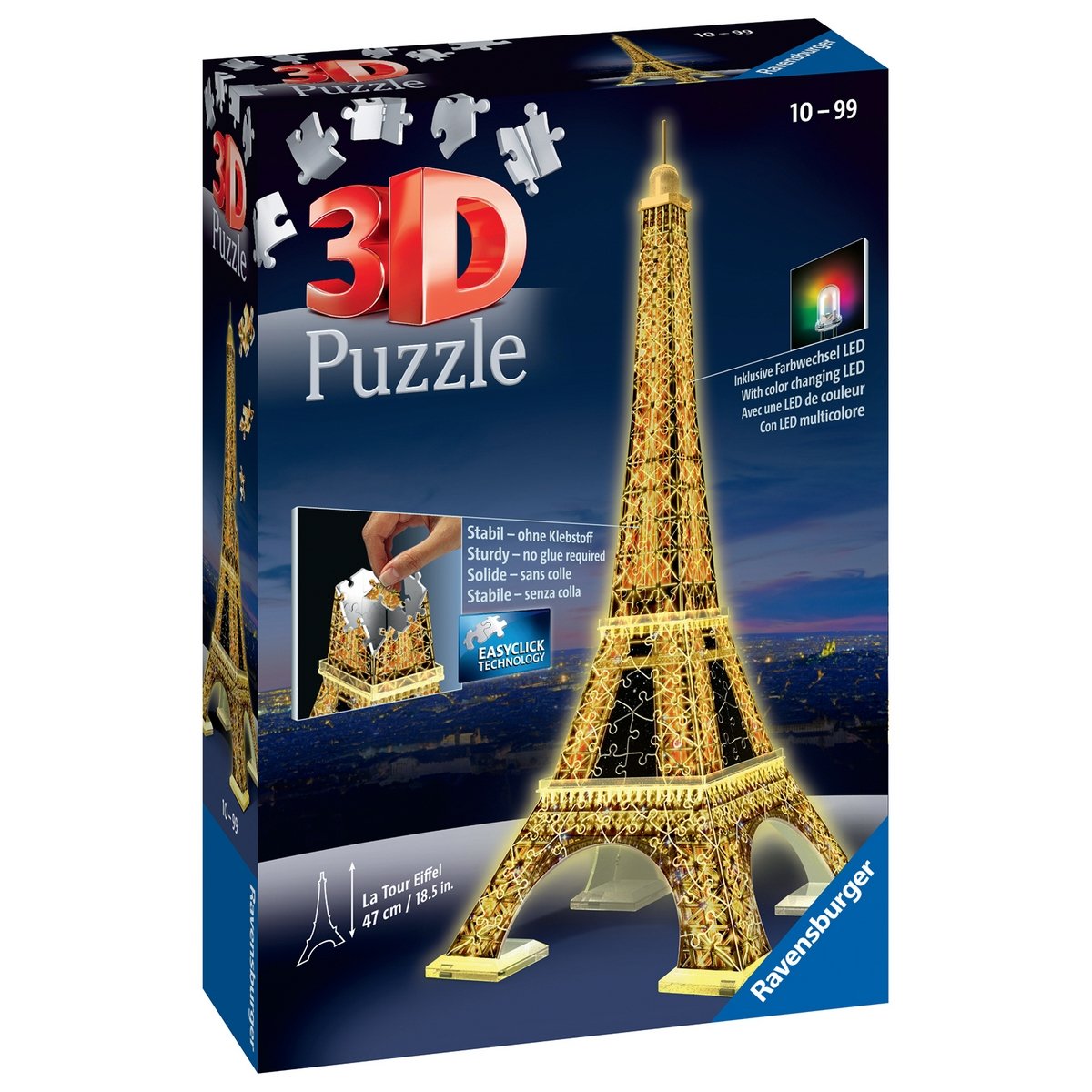 Puzzle 3D - La Tour Eiffel nuit - La Grande Récré