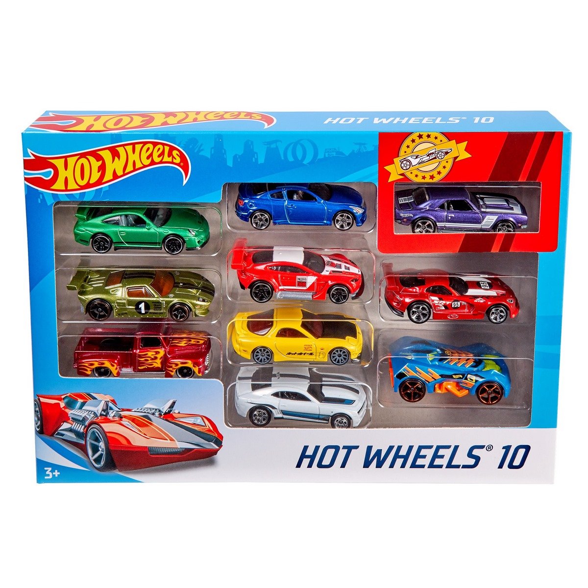 Hot Wheels - Coffret 5 véhicules, Jouet pour Enfant de Petites