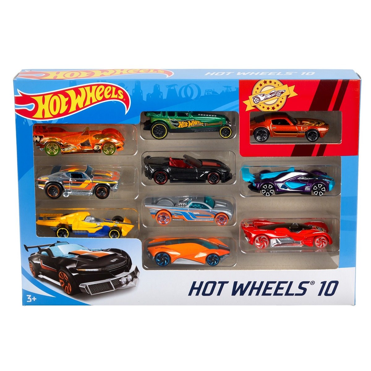 Coffret 10 petites voitures Hot Wheels - La Grande Récré