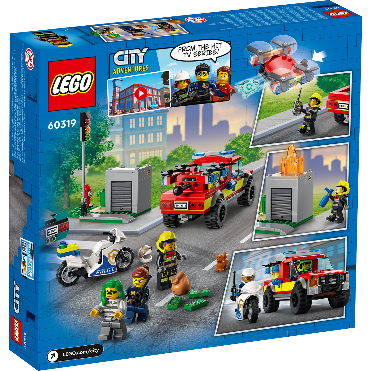 Le sauvetage des pompiers et la course-poursuite de la police LEGO City  60319