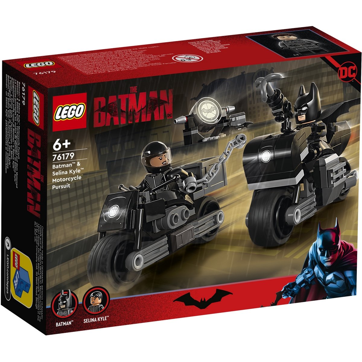 La course-poursuite en motos de Batman et Selina Kyle LEGO DC Batman 76179  - La Grande Récré