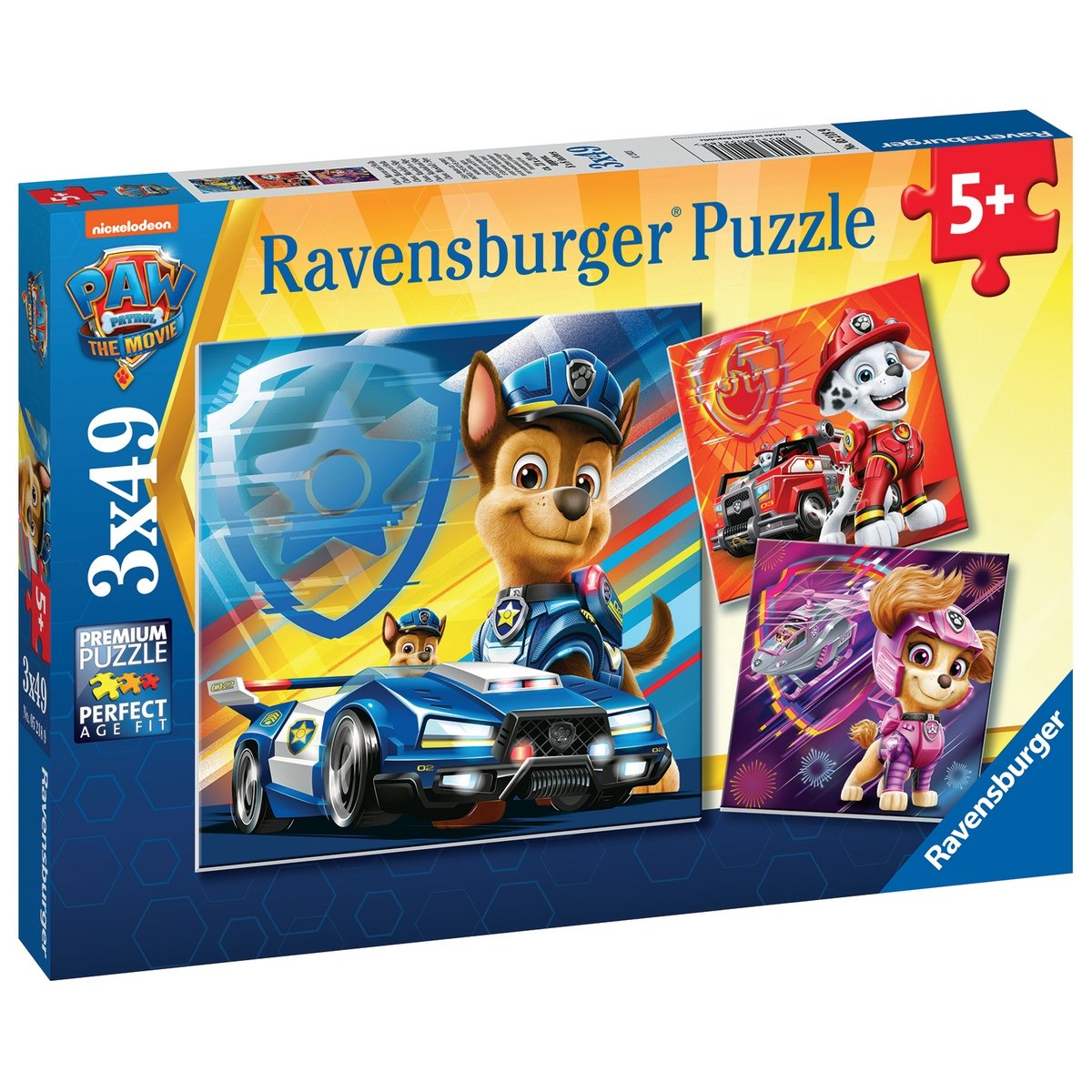3 Puzzles - La Force de la Pat'Patrouille Ravensburger-05708 49 pièces  Puzzles - Bébés et Enfants