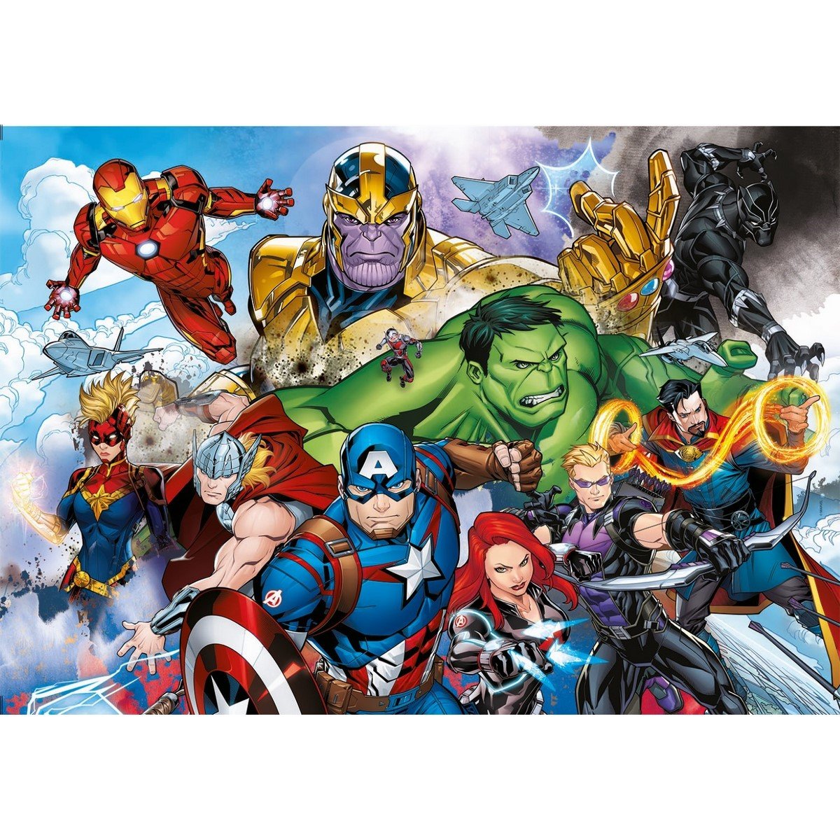 Clementoni - Puzzle SuperColor 2x20 pièces - Marvel Superhero - La Grande  Récré