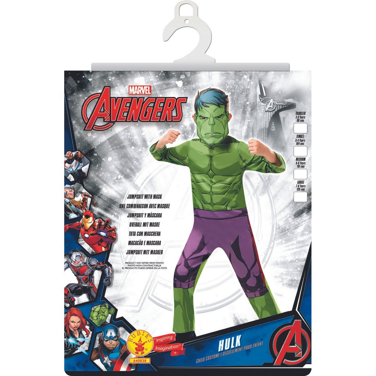 Déguisement super-héros Marvel - Hulk Taille S - La Grande Récré