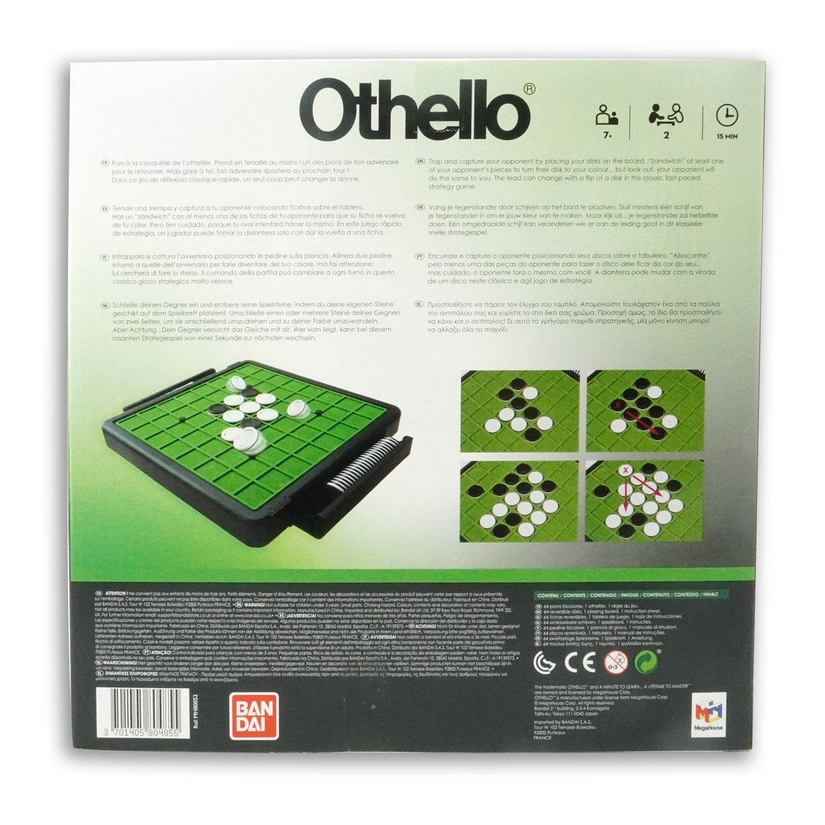Bandai Othello société-Jeu de stratégie et de réflexion-2 joueurs-1