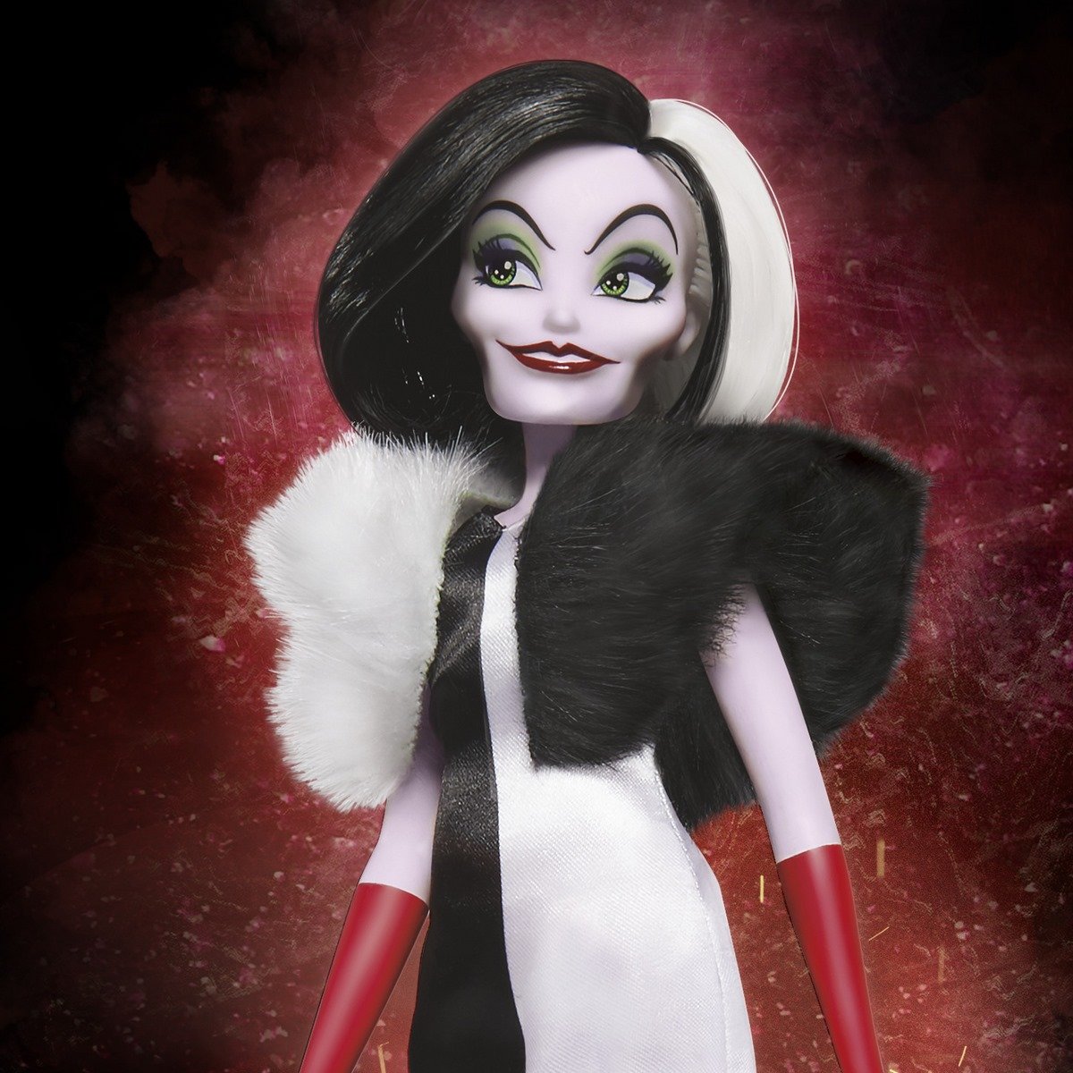 Accessoires et Tenue Amovible poupée Mannequin Cruella d'Enfer à partir de 5 Ans Jouet Princesses Disney Villains 