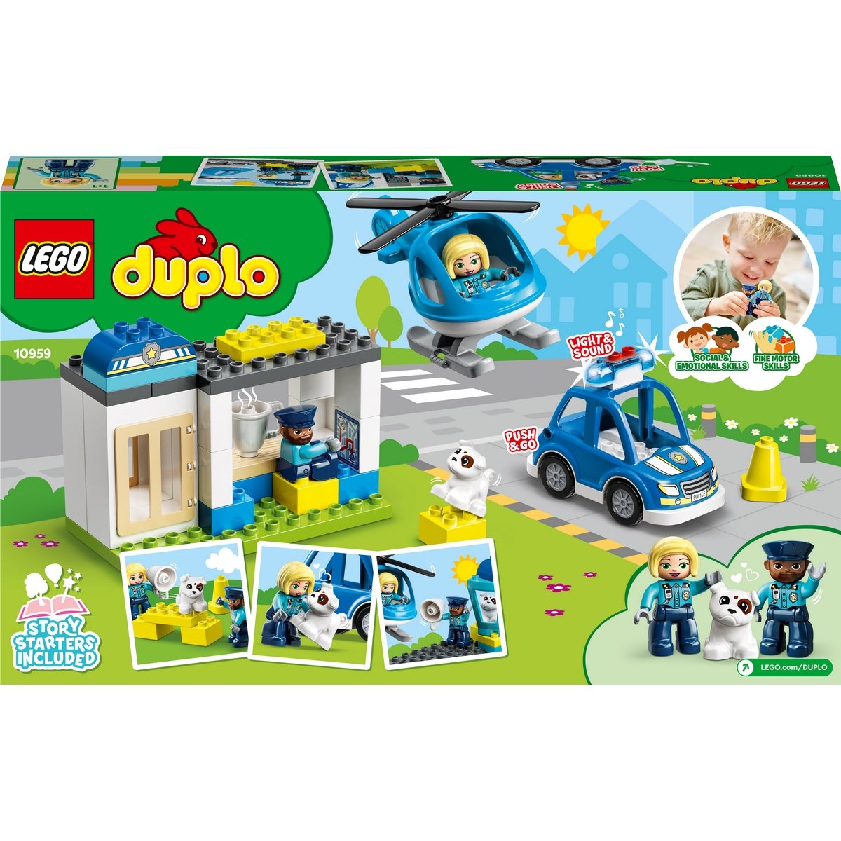 LEGO DUPLO - LE COMMISSARIAT ET L'HÉLICOPTÈRE DE LA POLICE #1959 - LEGO /  Duplo