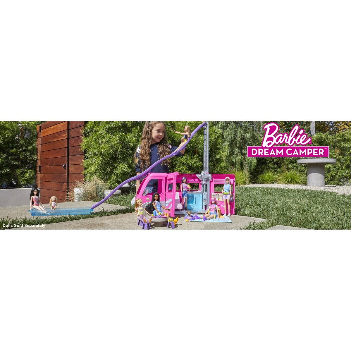 Barbie - Mega Camping Car Transformable - La Grande Récré