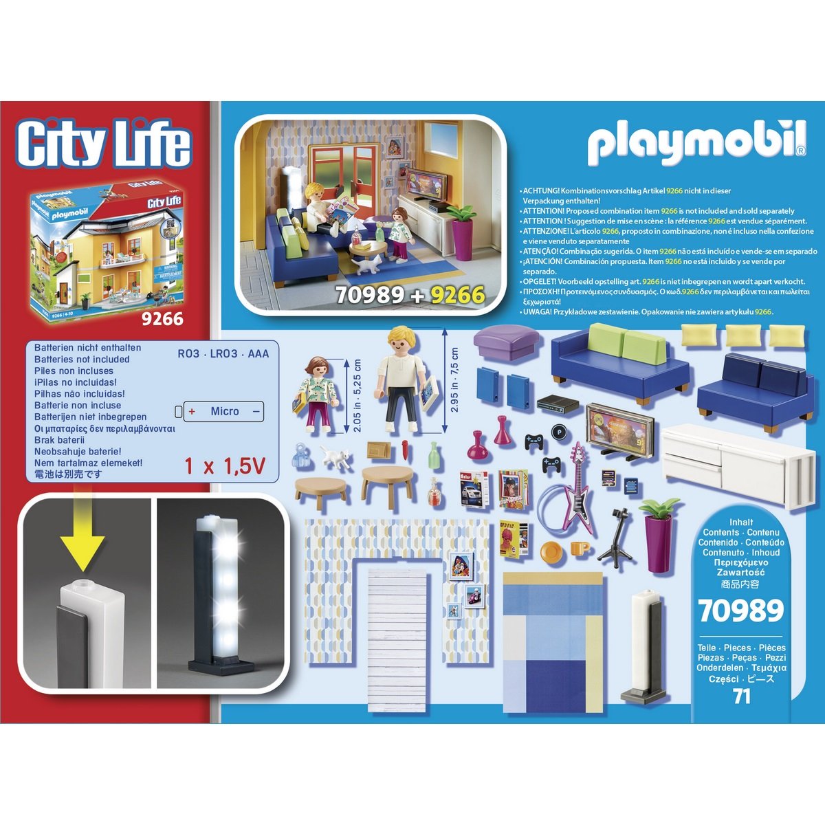 Playmobil City Life Salon Aménagé 70989 - La Grande Récré