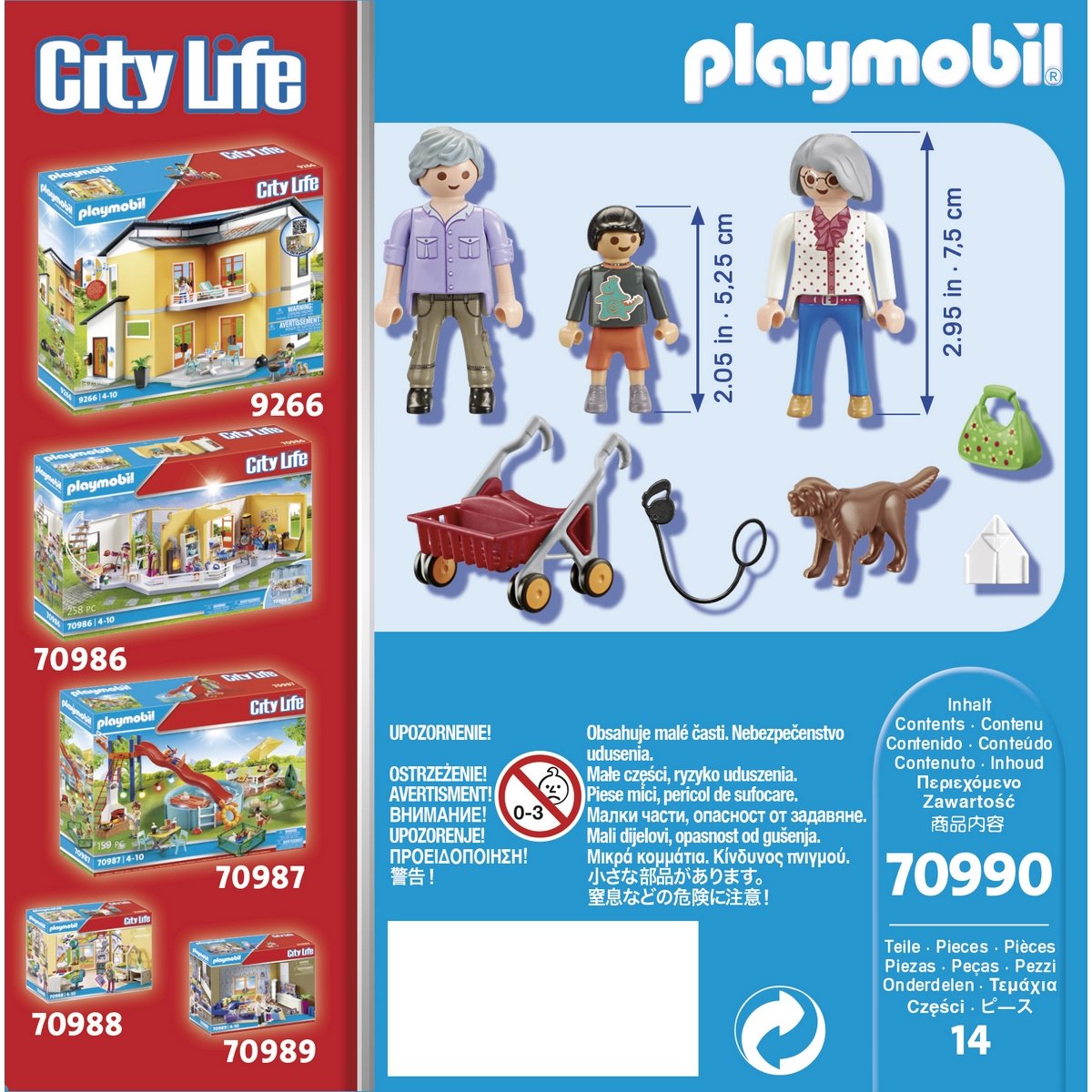 Grands parents Petit-fils Playmobil City Life 70990 - La Grande Récré