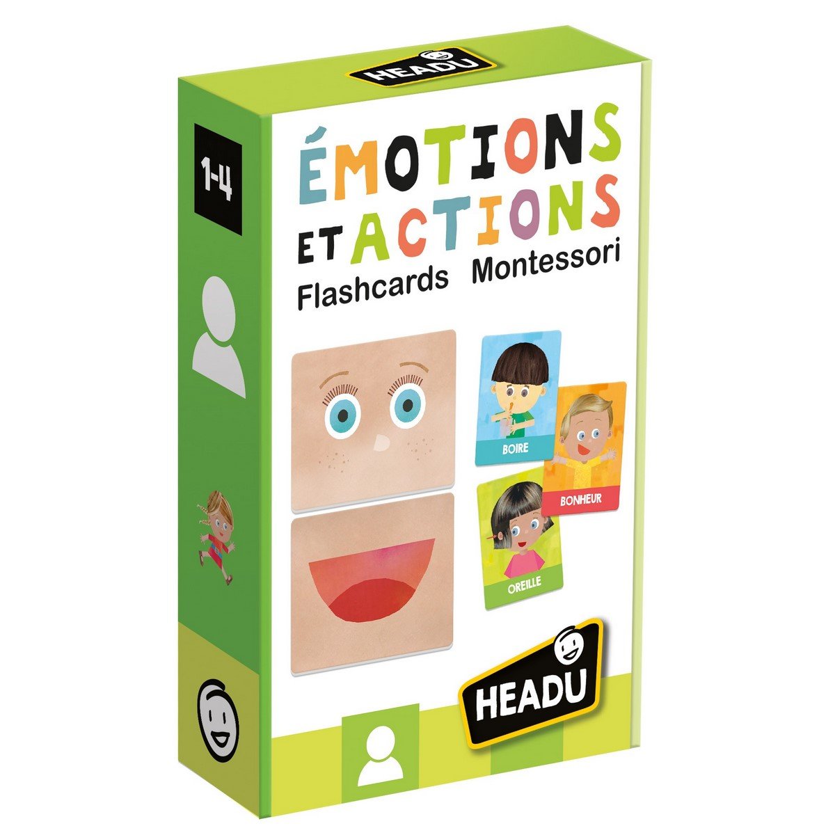 Flashcards Headu Emotions & Action Montessori - La Grande Récré
