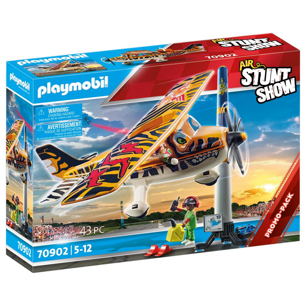 Playmobil 1.2.3 70185 Avion avec pilote et vacancière - Playmobil