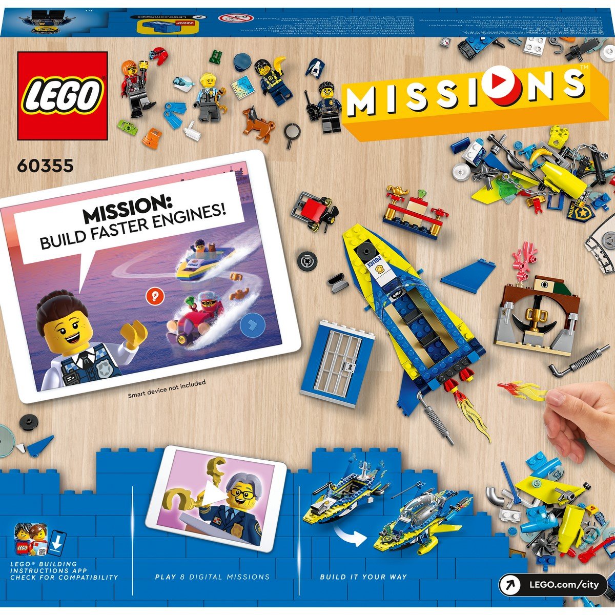LEGO 60355 City Missions des Détectives de la Police sur l'Eau, Jouet