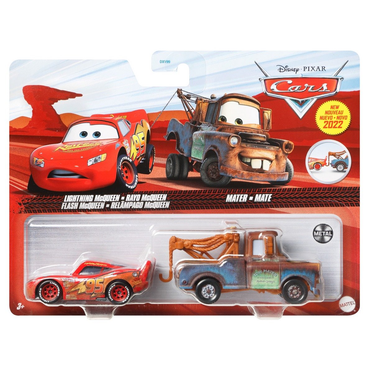 Mattel - CARS - Véhicule Turbo Flash McQueen - Petite voiture