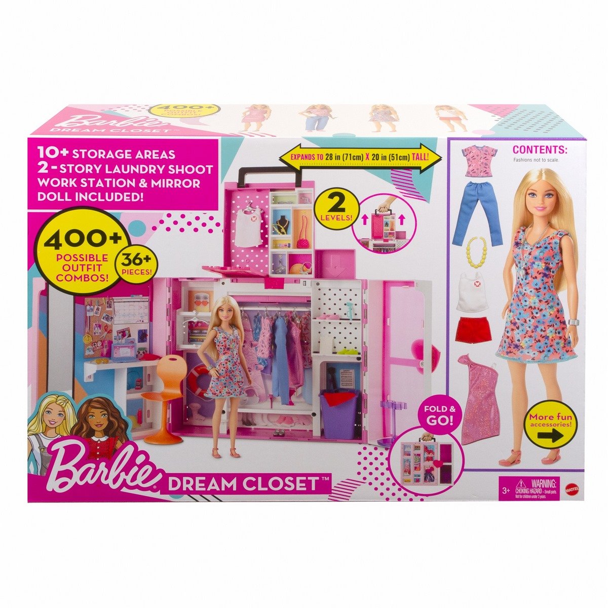 Barbie : Poupée et coffret dressing deluxe - La Grande Récré