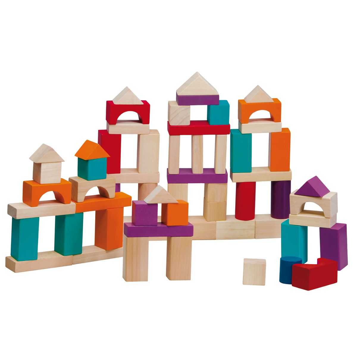 Jeu de construction Baril 100 pièces en bois Enfant 3 ans + - Un jeux des  jouets