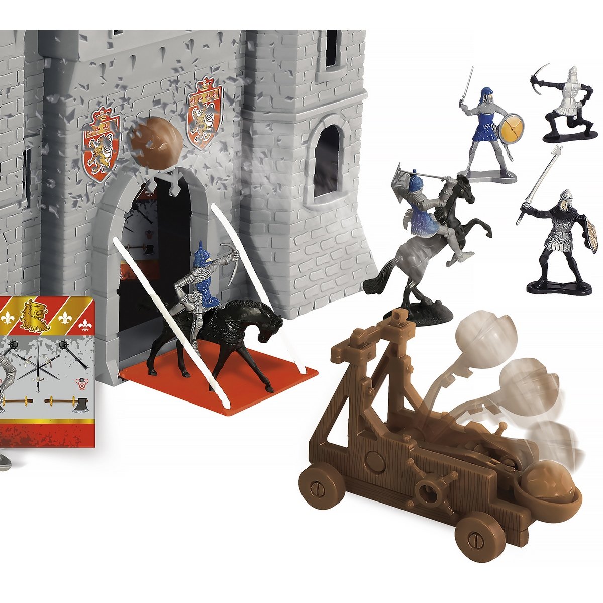 Grand château de chevalier cool avec figurines de jeu : : Jeux et  Jouets