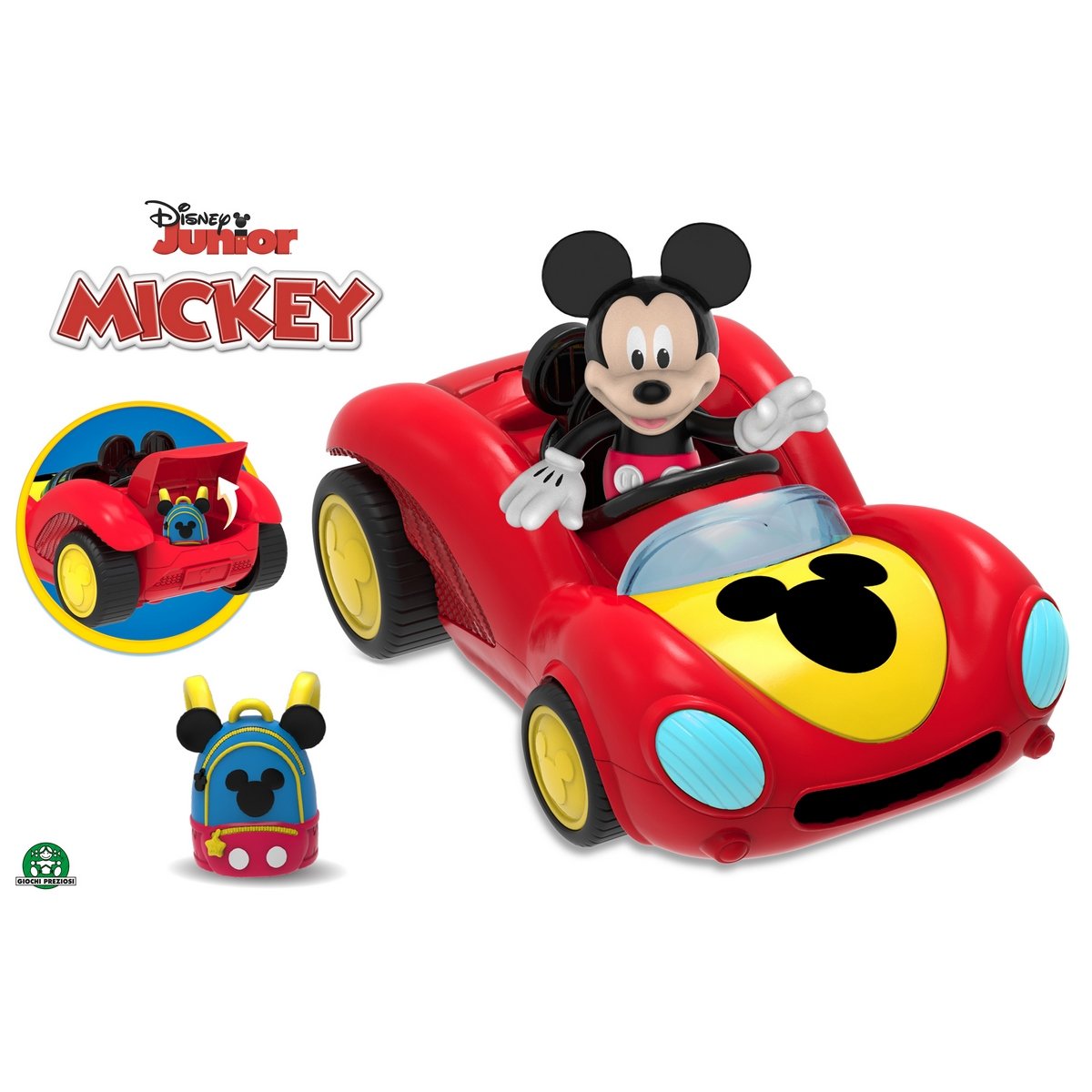Mickey - Véhicule + Figurine 7,5 cm articulée - La Grande Récré