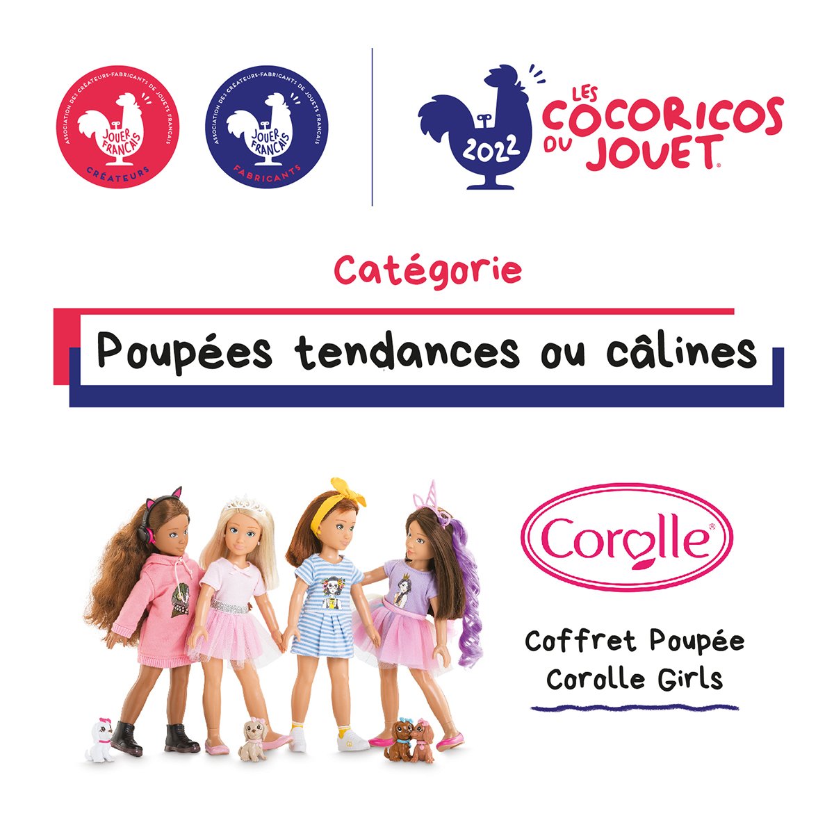 Coffret Luna Shopping COROLLE GIRLS - poupée mannequin - 6 accessoire