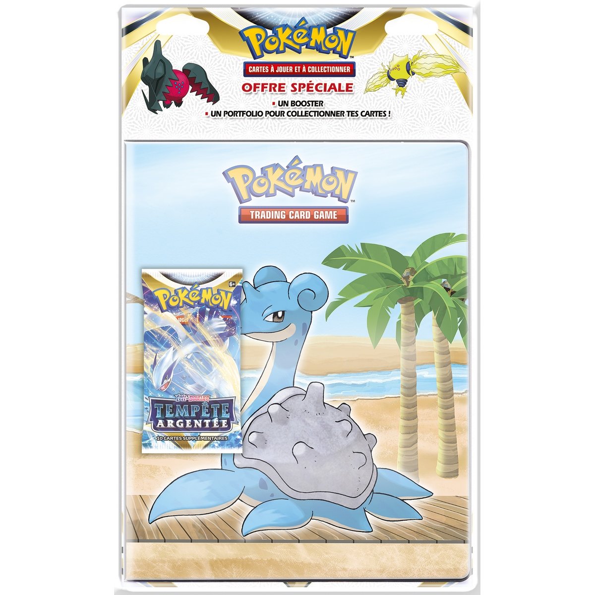 Pack Pokémon Cahier range-cartes + Booster Épée et Bouclier – Tempête  Argentée - La Grande Récré