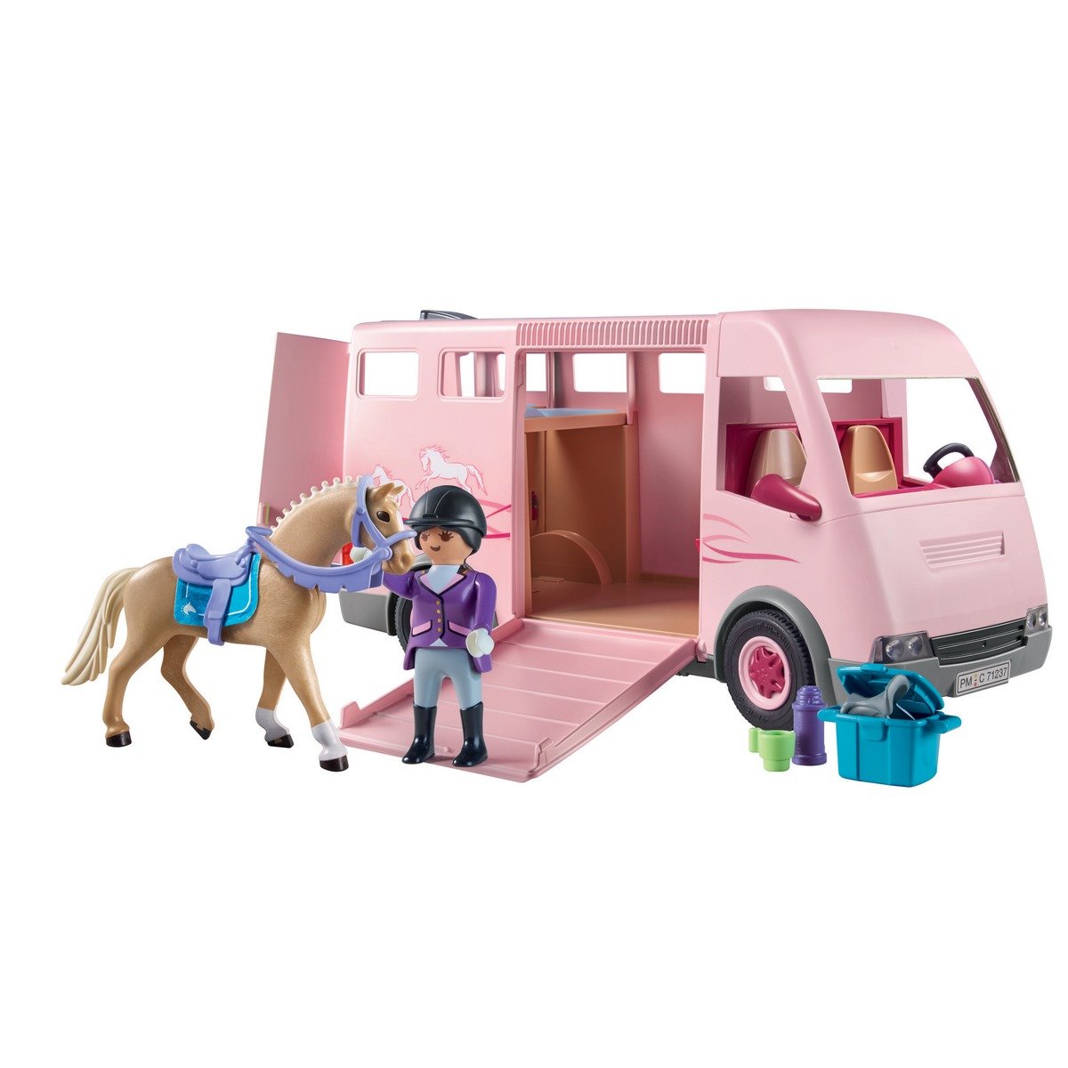 playmobil van a chevaux