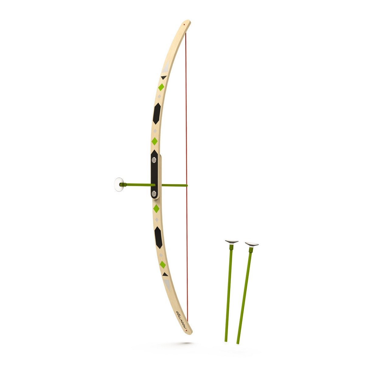 Ensemble d'arcs et flèches en bois pour enfants débutants, avec 3 flèches  sécurisées, jeu de