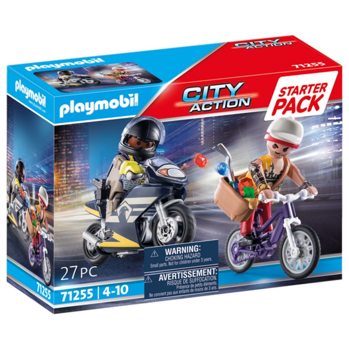Starter Pack Agent et Voleur Playmobil City Action 71255 - La Grande Récré