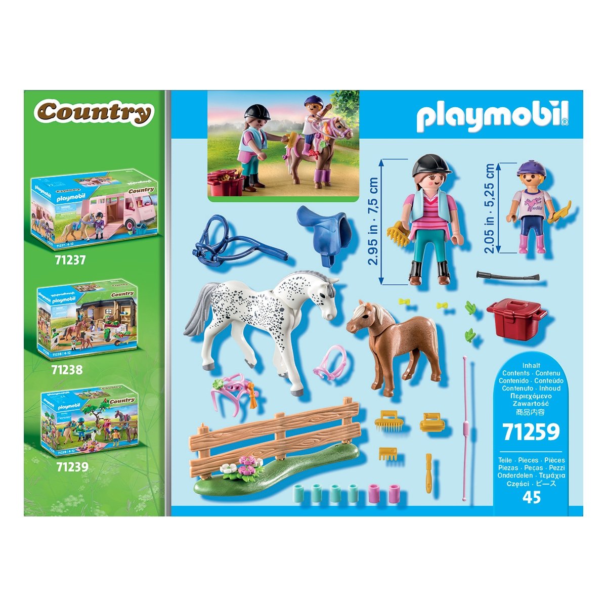 Cavaliers et chevaux - Playmobil Country 71259 - La Grande Récré