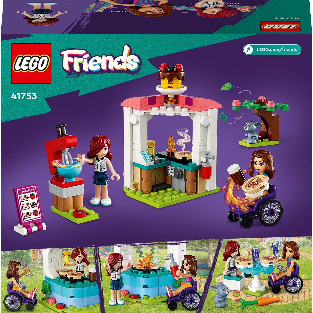 LEGO Friends 41753 La Creperie, Jouet Créatif avec Figurine de Lapin,  Cadeau Enfants 6 Ans - ADMI