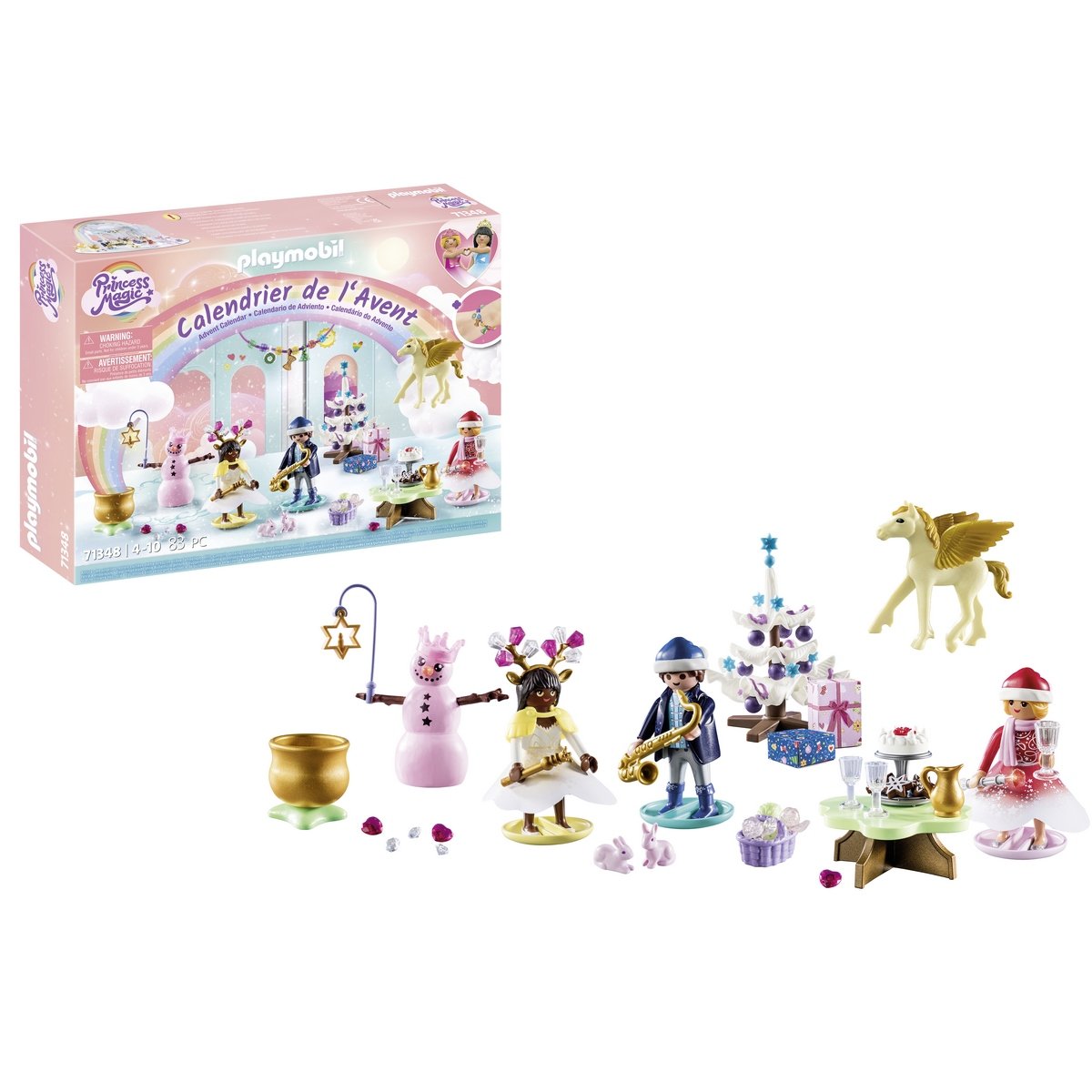 Calendrier de l'avent Arc-en-ciel - Playmobil Princesse 71348