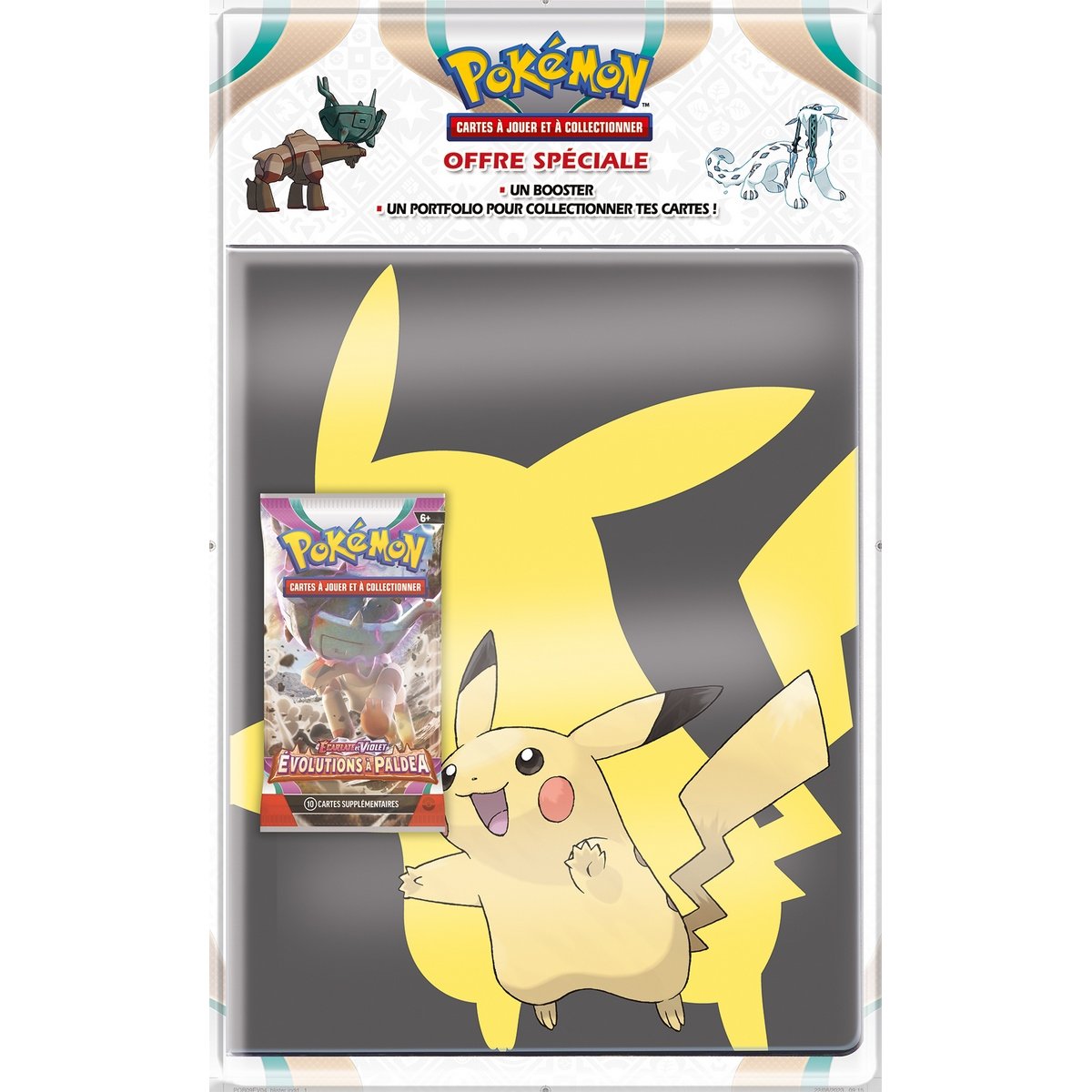 Pack cahier range-cartes Pokémon Ecarlate et Violet - Evolution à