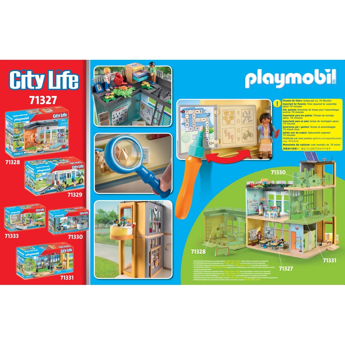 Ecole aménagée Playmobil City Life 71327 - La Grande Récré