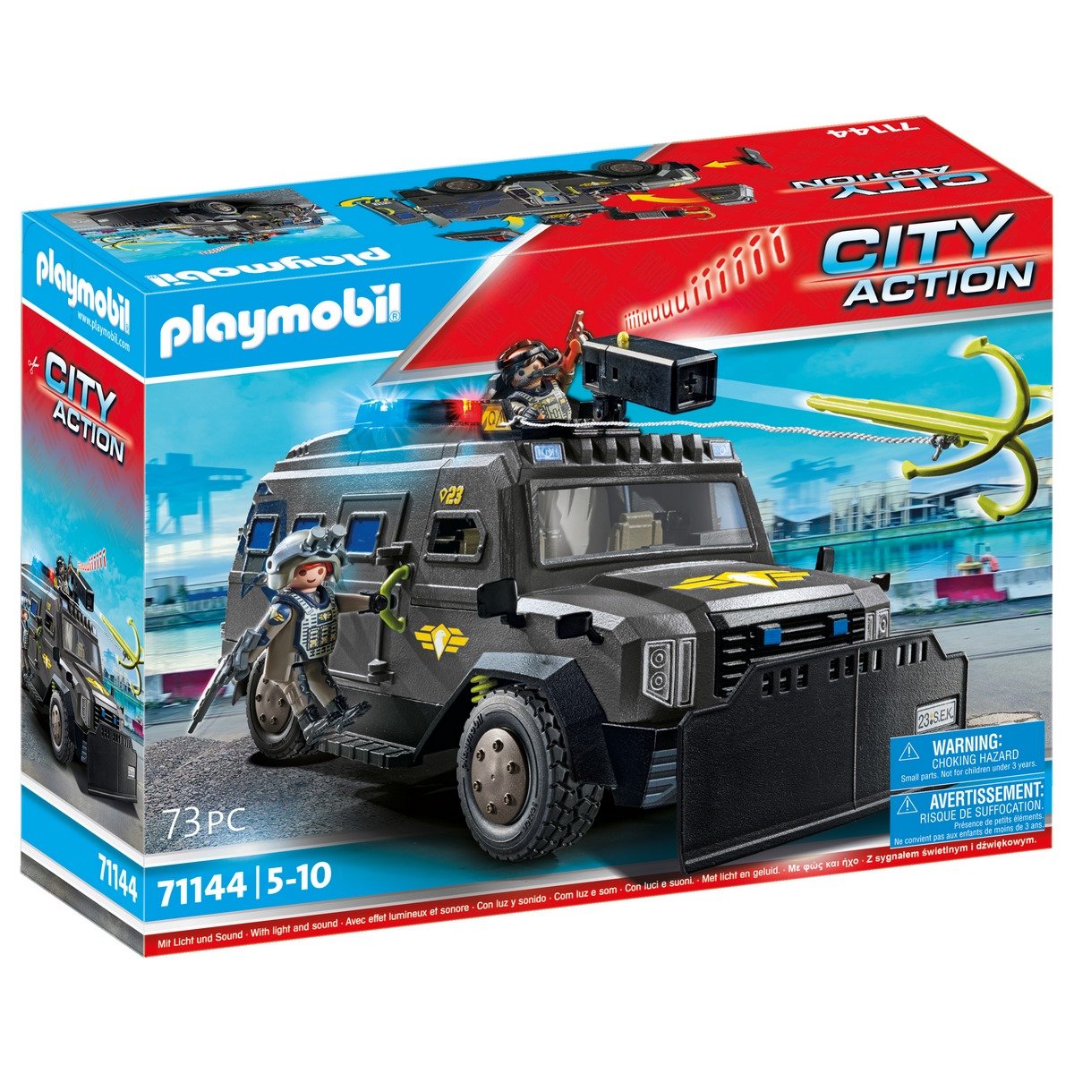 Véhicule d'intervention des forces spéciales Playmobil City Action 71144 -  La Grande Récré