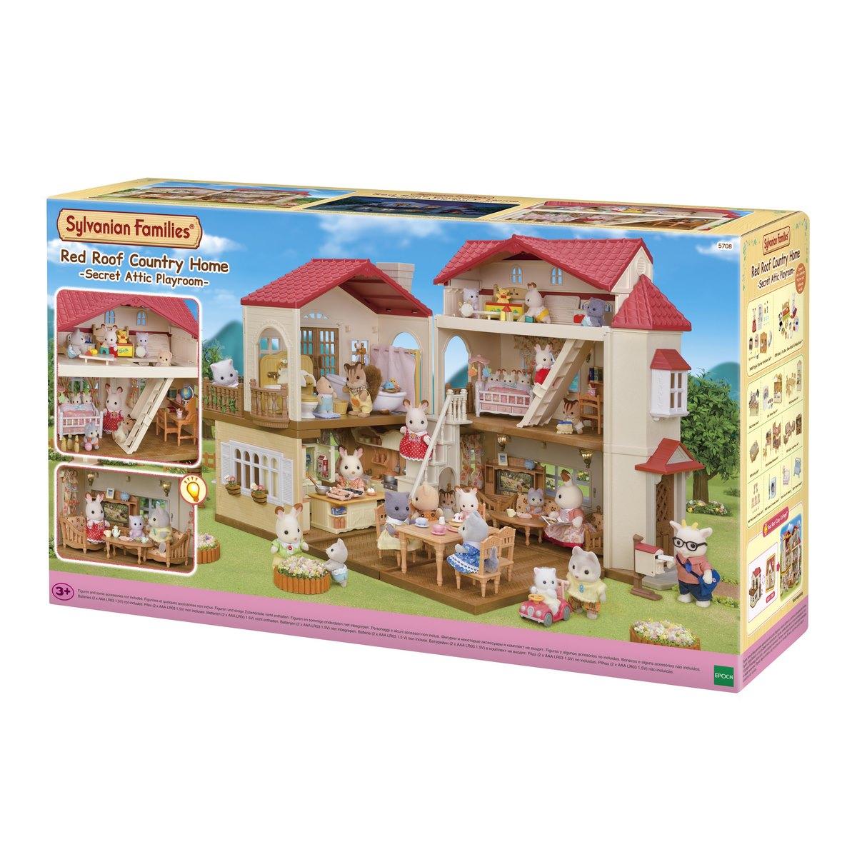 La grande maison eclairee et sa piece secrete Sylvanian Families 5708 La Grande Recre